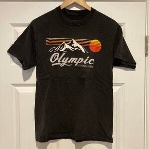 Vintage Olympic National Park T-Shirt Hanes Beefy-T M